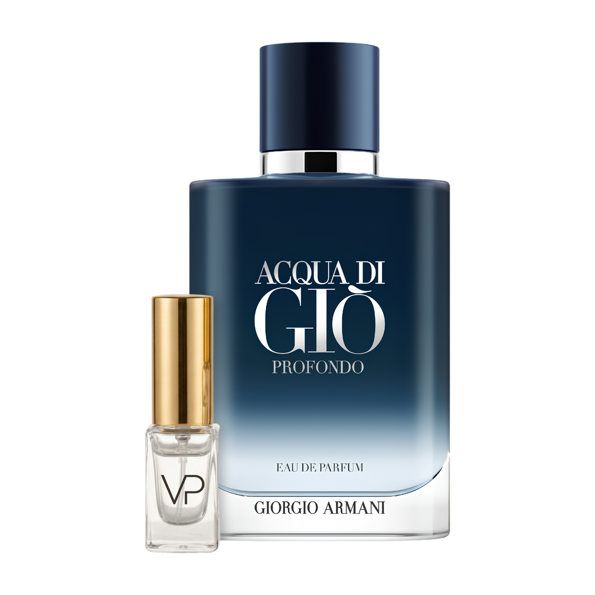 Armani Acqua di Giò Profondo bottle with a Vial Perfumery 2ml decant