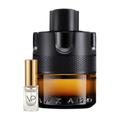 Azzaro The Most Wanted Parfum bottle with a Vial Perfumery 2ml decant