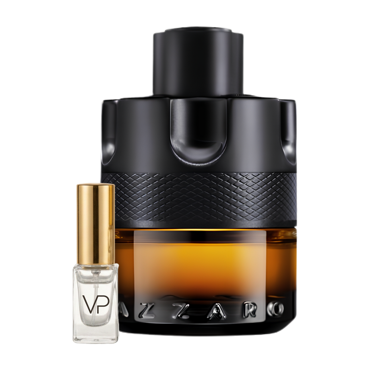 Azzaro The Most Wanted Parfum bottle with a Vial Perfumery 2ml decant