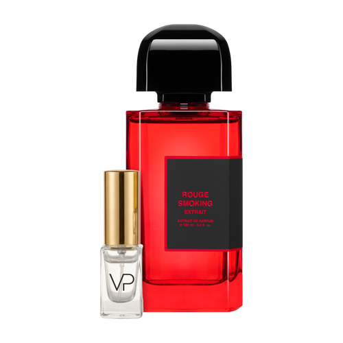 BDK Rouge Smoking Extrait bottle with a Vial Perfumery 2ml decant