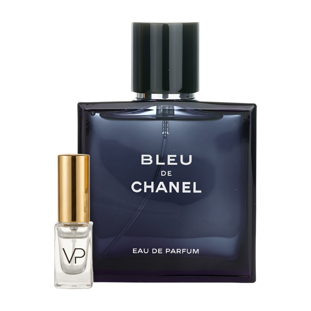 Chanel Bleu de Chanel EDP bottle with a Vial Perfumery 2ml decant