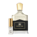 Creed Royal Oud bottle with a Vial Perfumery 2ml decant