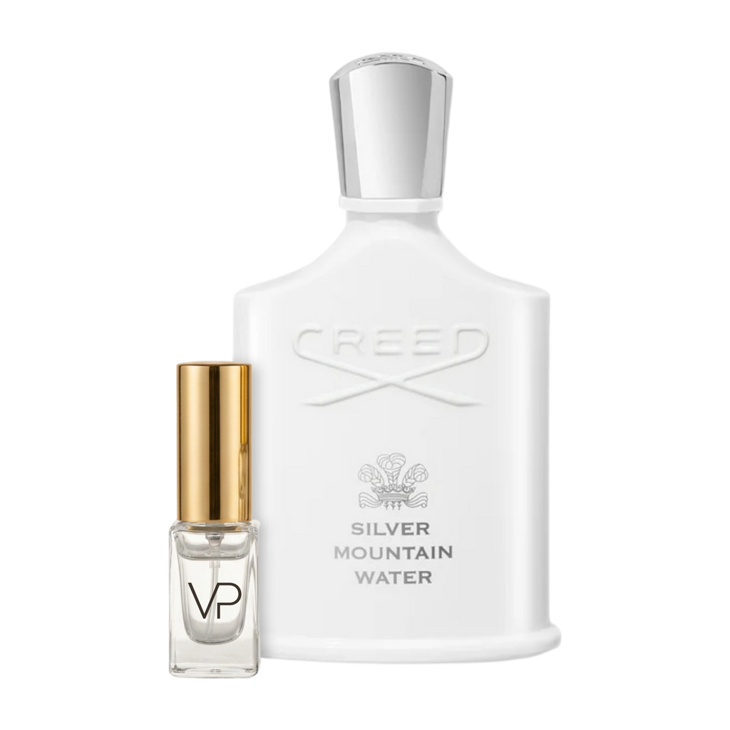 Creed Silver Mountain Water bottle with a Vial Perfumery 2ml decant