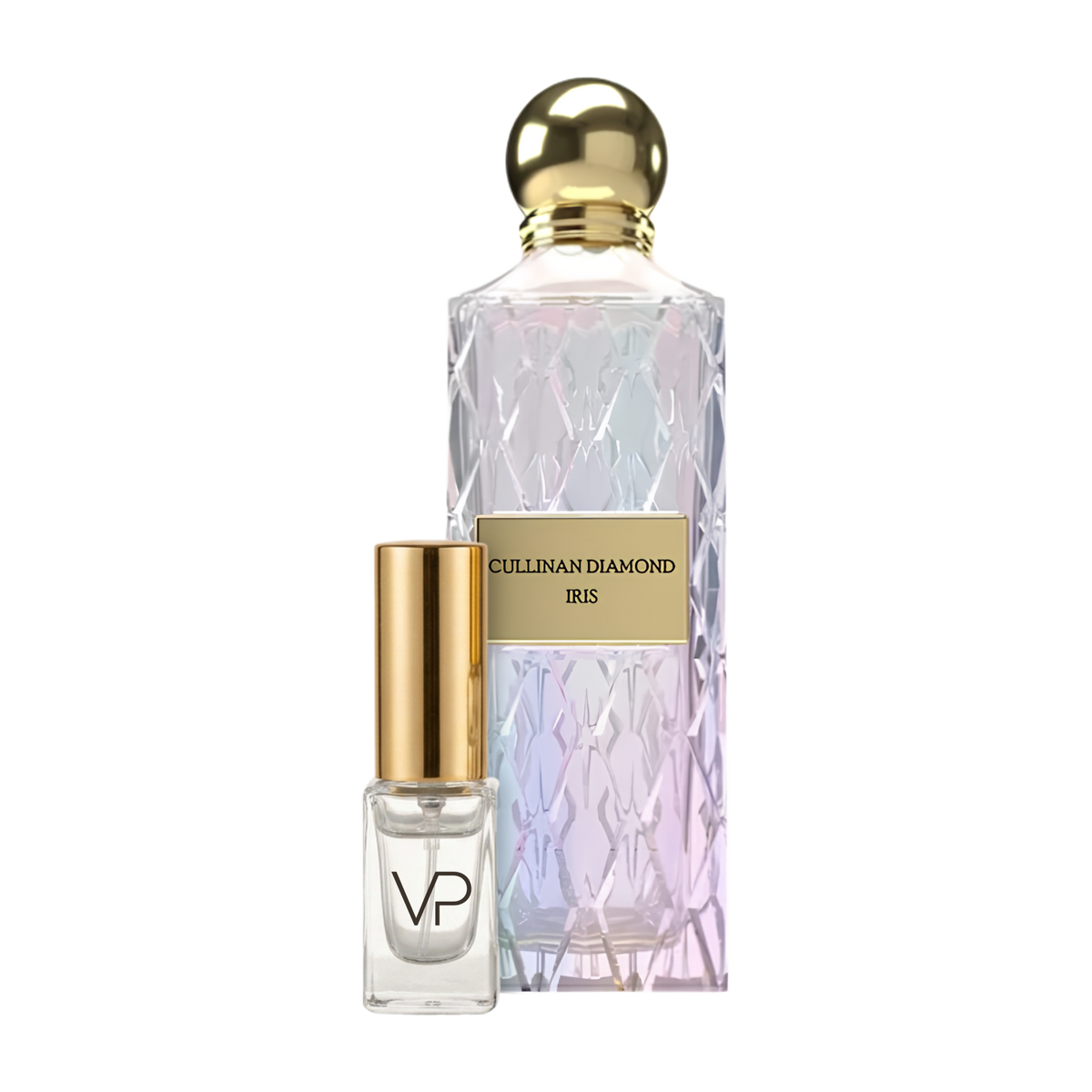 Ibrahim Al Qurashi Cullinan Diamond Iris bottle with a Vial Perfumery 2ml decant