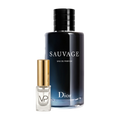 Dior Sauvage EDP bottle with a Vial Perfumery 2ml decant