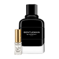 Givenchy Gentleman EDP bottle with a Vial Perfumery 2ml decant