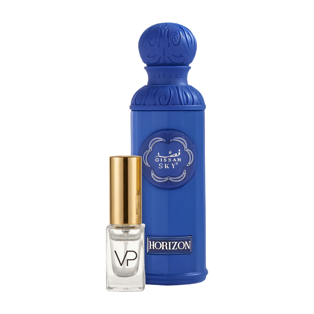 Gissah Horizon bottle with a Vial Perfumery 2ml decant