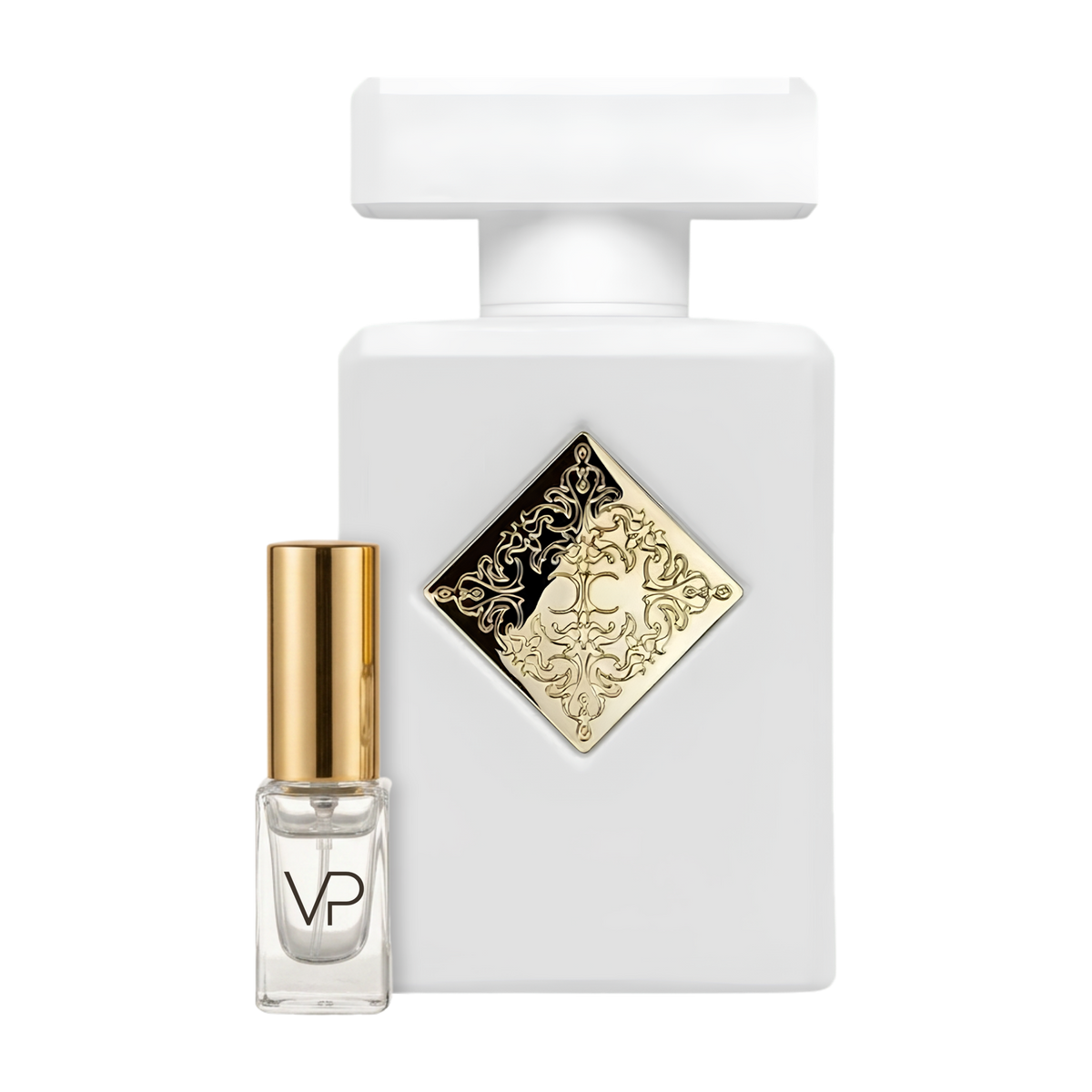 Initio Musk Therapy bottle with a Vial Perfumery 2ml decant