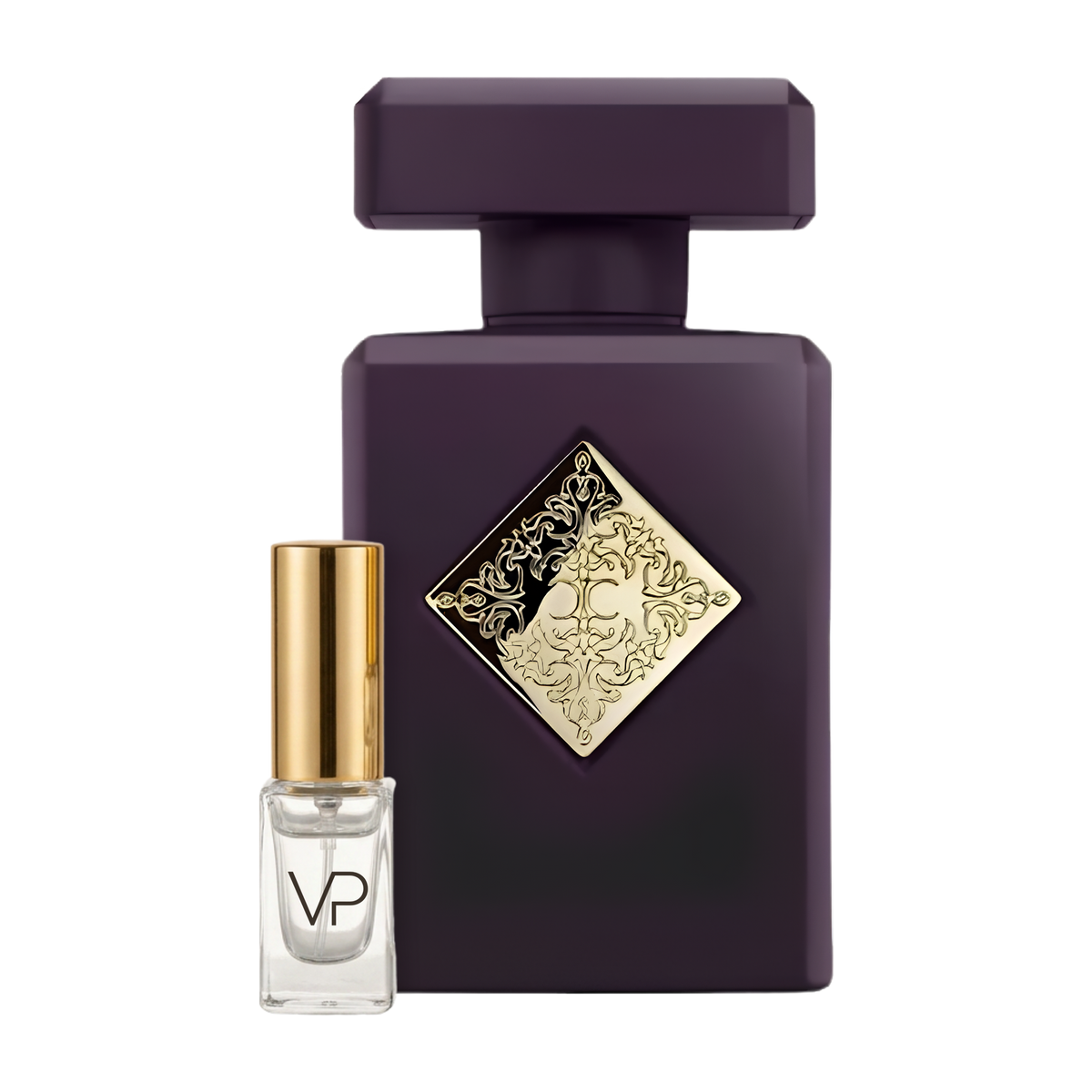 Initio Side Effect bottle with a Vial Perfumery 2ml decant
