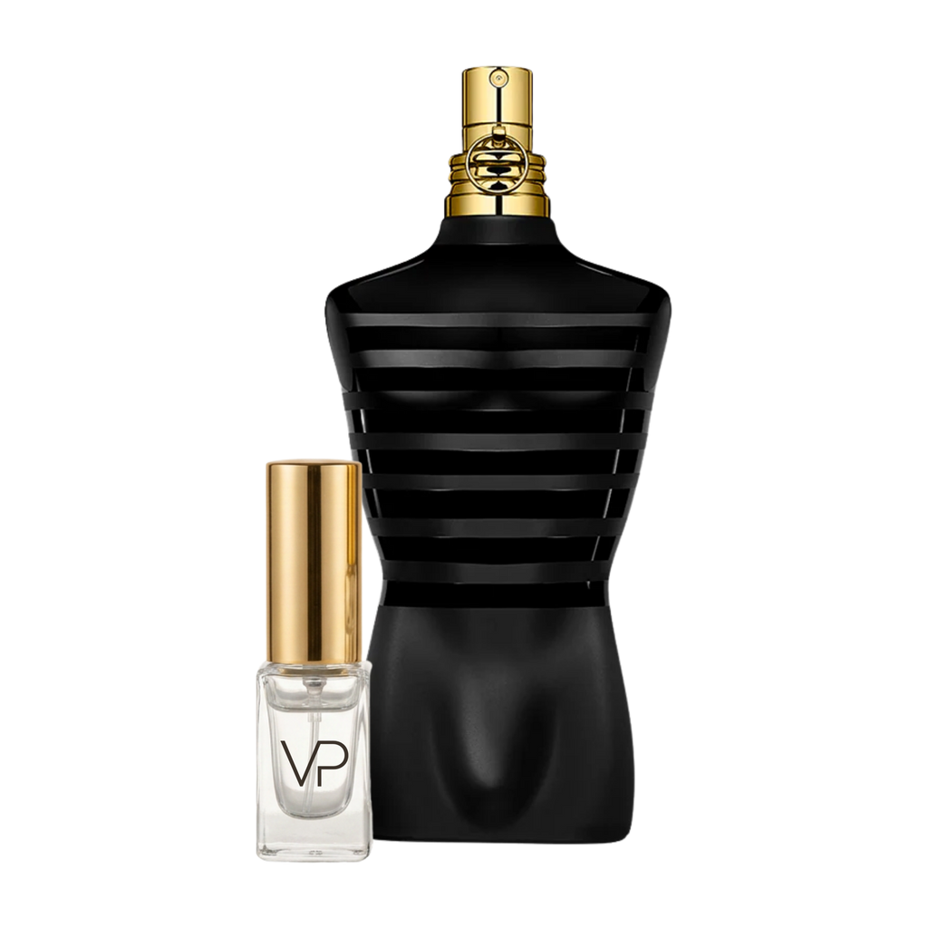 Jean Paul Gaultier Le Male Parfum bottle with a Vial Perfumery 2ml decant