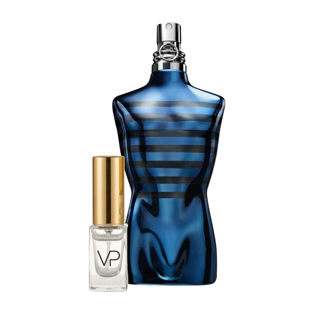 Jean Paul Gaultier Ultra Male bottle with a Vial Perfumery 2ml decant