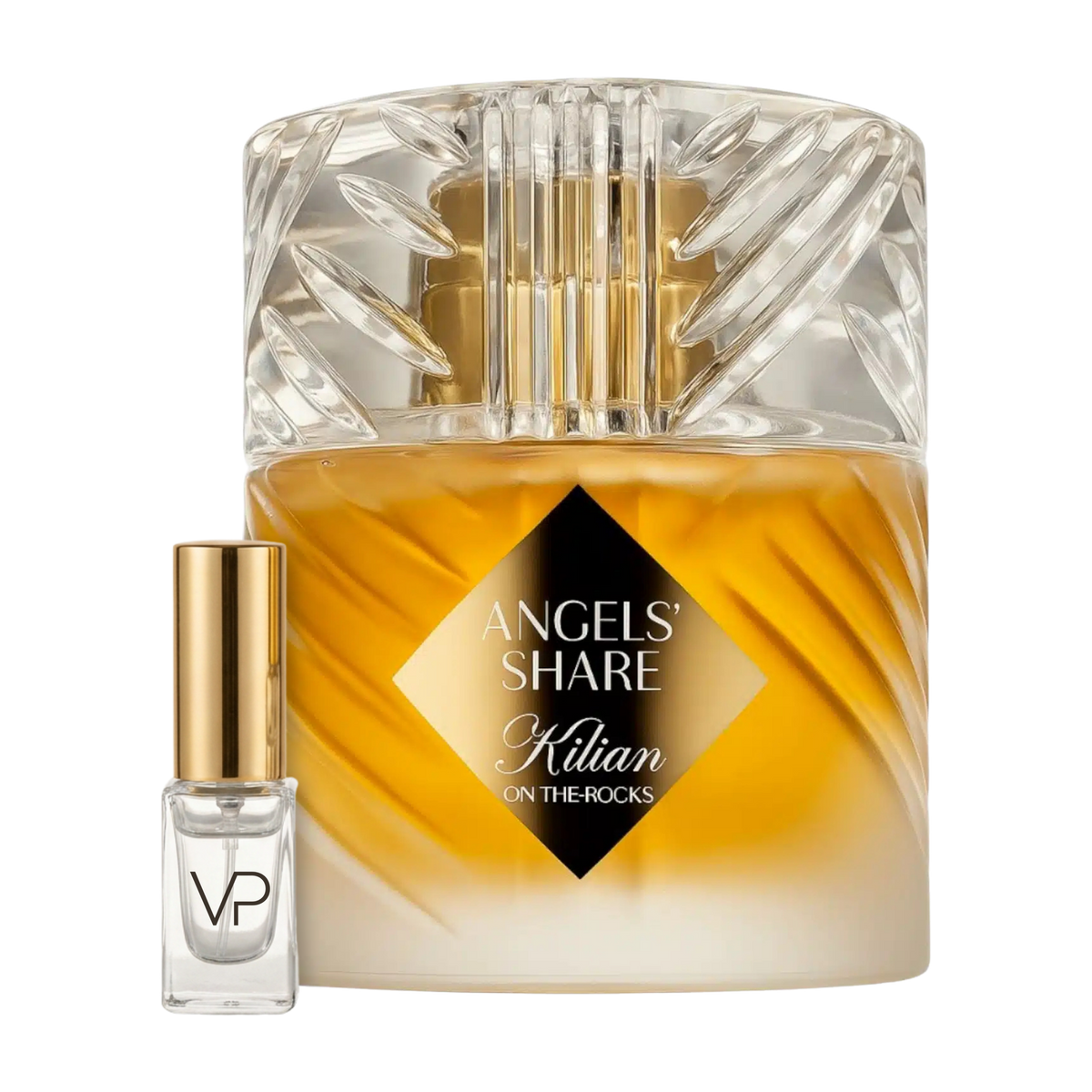 Kilian Angels' Share on the Rocks bottle with a Vial Perfumery 2ml decant