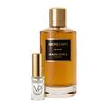 Mancera Amore Caffe bottle with a Vial Perfumery 2ml decant