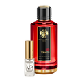 Mancera Red Tobacco bottle with a Vial Perfumery 2ml decant
