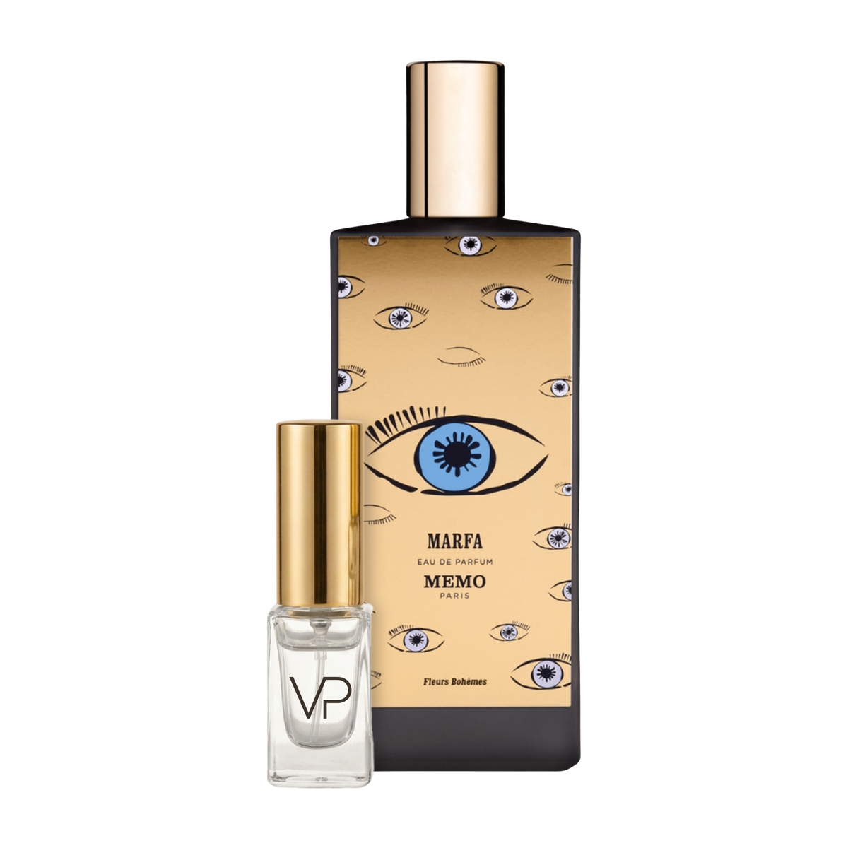Memo Paris Marfa bottle with a Vial Perfumery 2ml decant