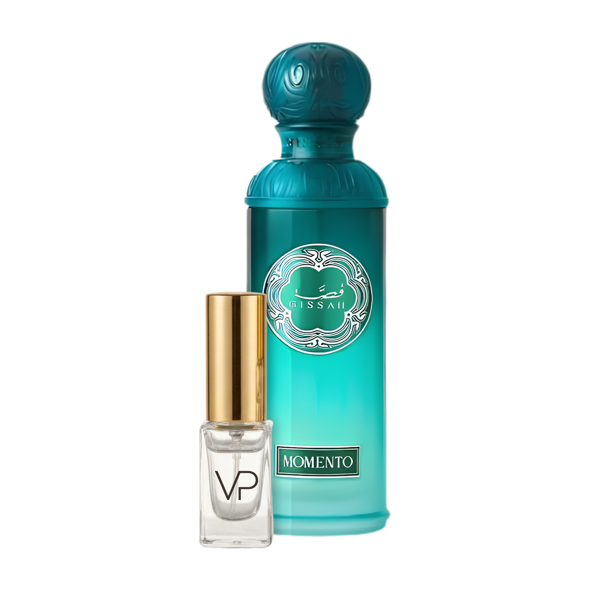 Gissah Momento bottle with a Vial Perfumery 2ml decant