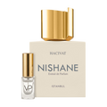 Nishane Hacivat bottle with a Vial Perfumery 2ml decant