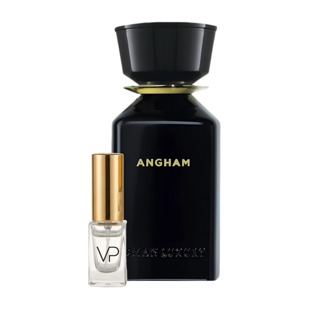 Oman Luxury Angham bottle with a Vial Perfumery 2ml decant