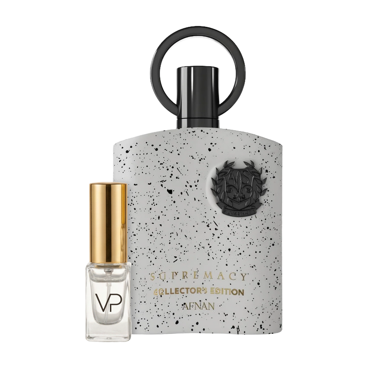 Afnan Supremacy Collector's Edition bottle with a Vial Perfumery 2ml decant