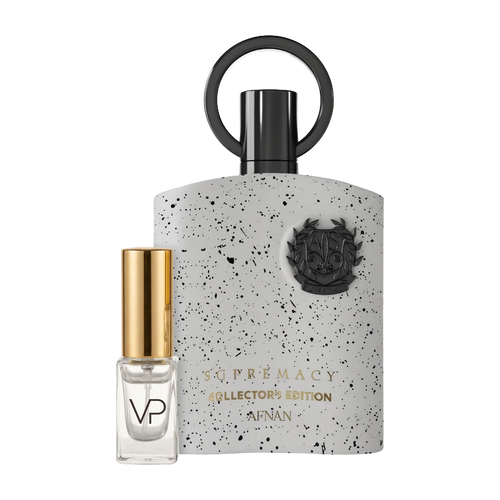Afnan Supremacy Collector's Edition bottle with a Vial Perfumery 2ml decant