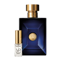 Versace Dylan Blue Pour Homme bottle with a Vial Perfumery 2ml decant