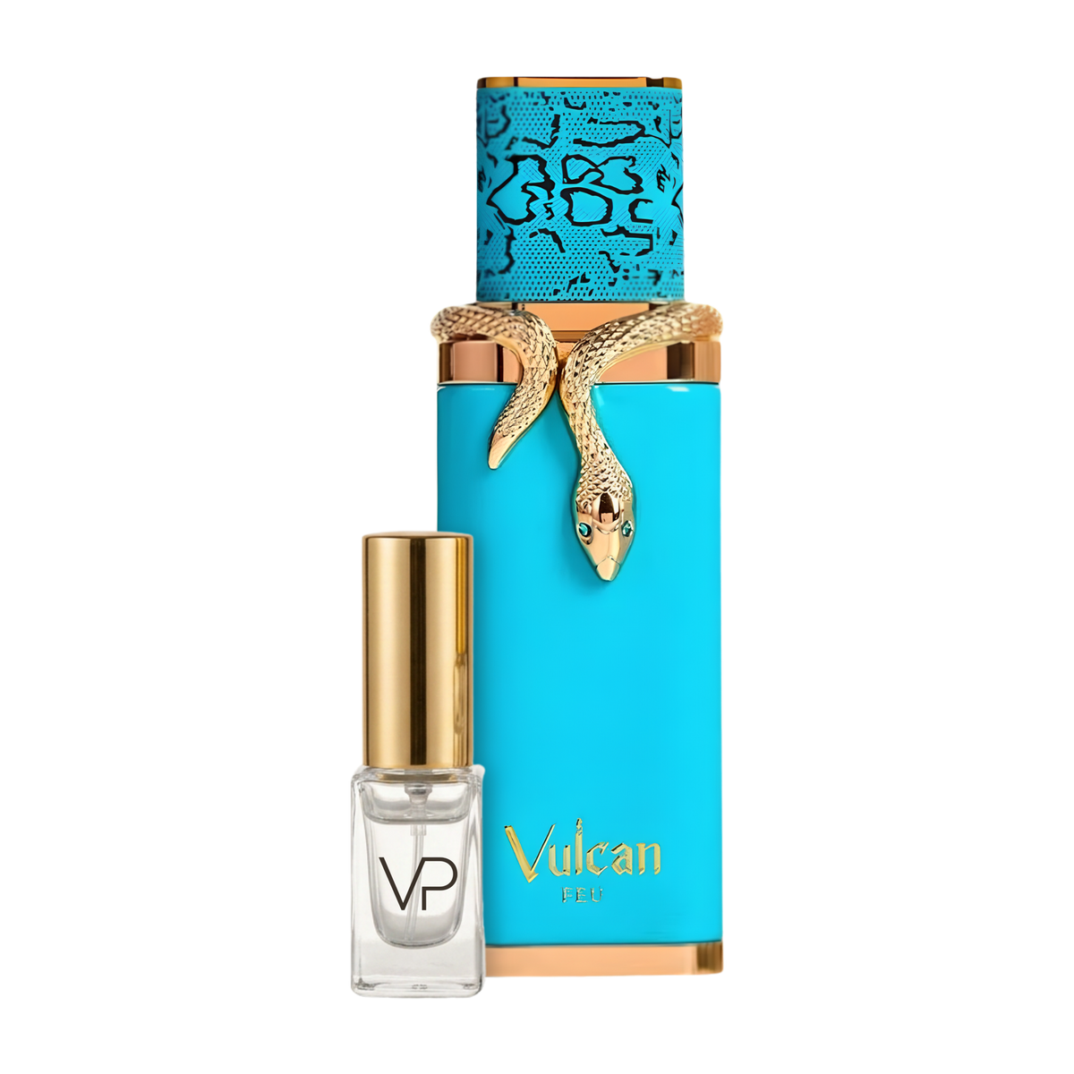 French Avenue Vulcan Feu bottle with a Vial Perfumery 2ml decant