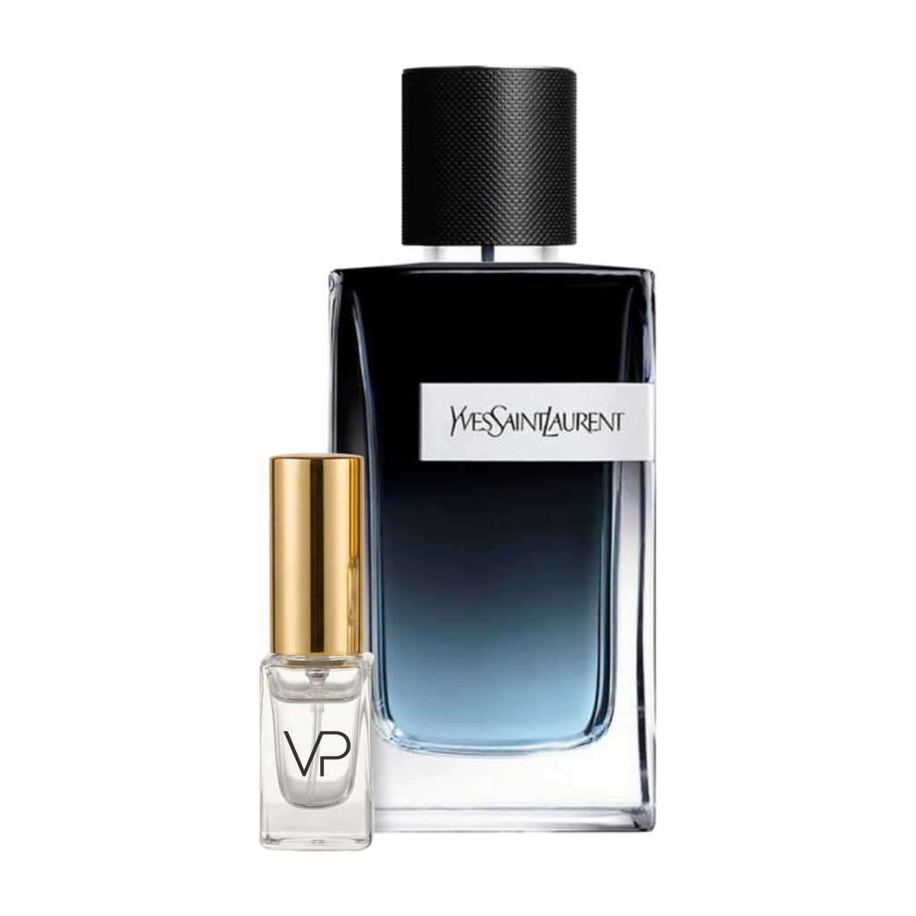 YSL Y EDP bottle with a Vial Perfumery 2ml decant